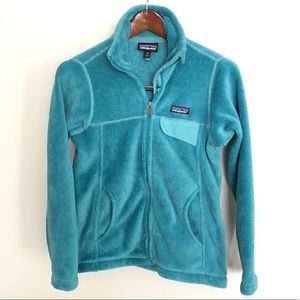 Patagonia XS Teal Re-Tool Full-Zip Fleece Jacket